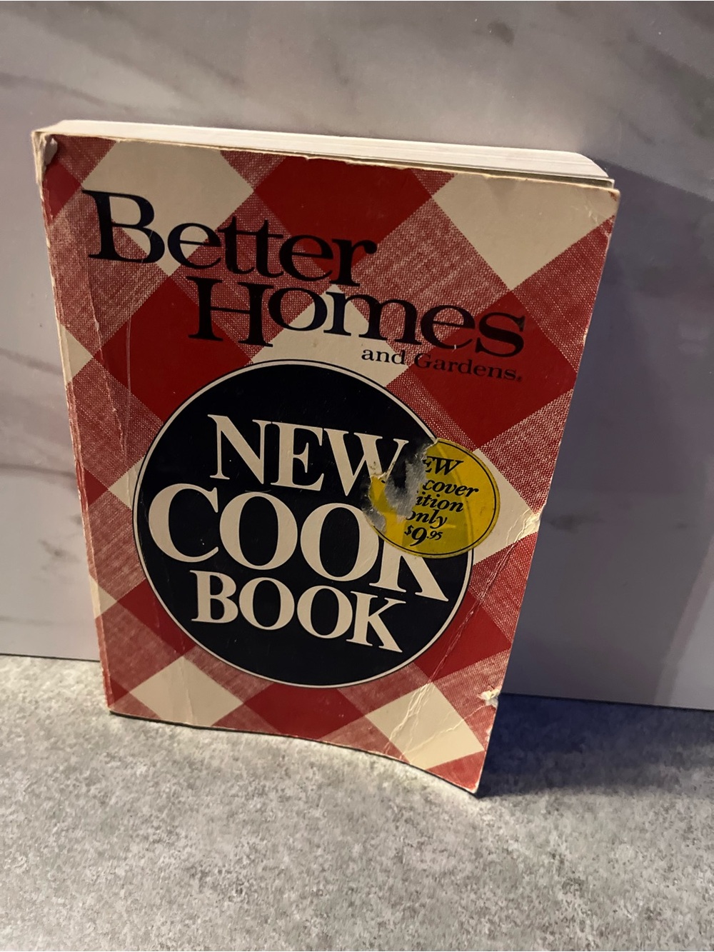 Vintage 1984 Better Homes and Gardens New Cook Book Paperback Plaid